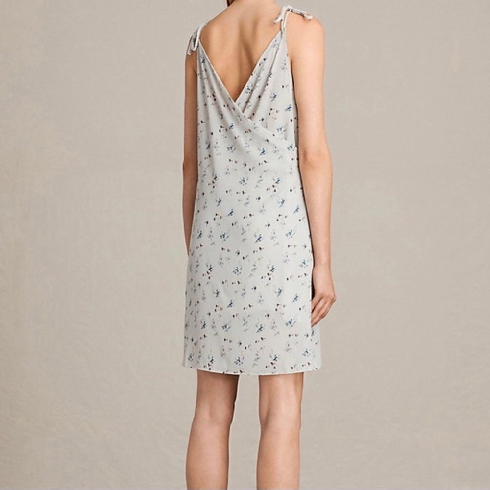 All Saints Mika Grey Floral Summer Dress